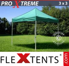 Chapiteau pliant FleXtents Xtreme 3x3m Vert
