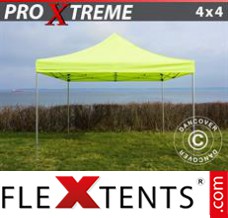 Chapiteau pliant FleXtents Xtreme 4x4m Néon jaune/vert