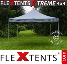 Chapiteau pliant FleXtents Xtreme 4x4m Gris