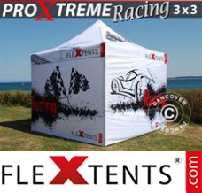 Chapiteau pliant FleXtents PRO Xtreme Racing 3x3m, Edition limitée