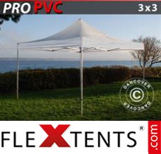 Chapiteau pliant FleXtents PRO 3x3m Transparent