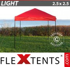 Chapiteau pliant FleXtents Light 2,5x2,5m Rouge