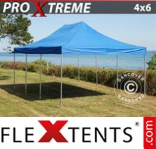 Chapiteau pliant FleXtents Xtreme 4x6m Bleu