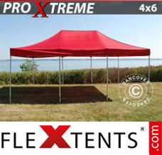 Chapiteau pliant FleXtents Xtreme 4x6m Rouge