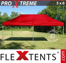 Chapiteau pliant FleXtents Xtreme 3x6m Rouge