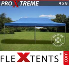 Chapiteau pliant FleXtents Xtreme 4x8m Bleu